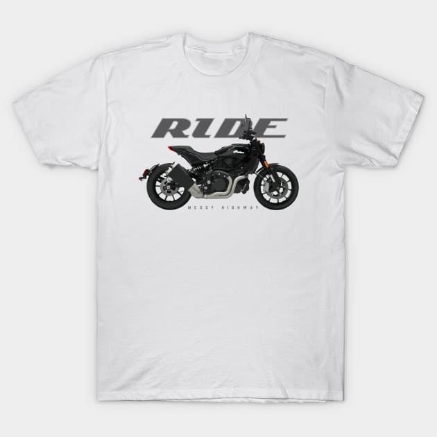 Indian FTR 1200 20 black, sr T-Shirt by MessyHighway